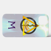 STAF VAN ASCLEPIUS TANDARTS TANDHEELKUNDE MONOGRAM Case-Mate iPhone CASE (Achterkant (horizontaal))