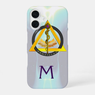 STAF VAN ASCLEPIUS TANDARTS TANDHEELKUNDE MONOGRAM iPhone 16 HOESJE
