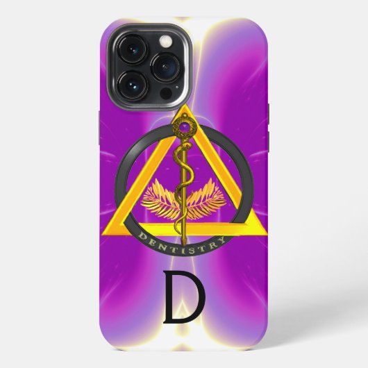 STAF VAN ASCLEPIUS TANDARTS TANDHEELKUNDE MONOGRAM iPhone HOESJE (Achterkant)