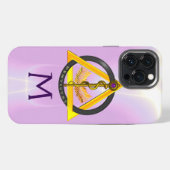 STAF VAN ASCLEPIUS TANDARTS TANDHEELKUNDE MONOGRAM iPhone HOESJE (Achterkant horizontaal)