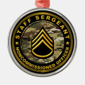 Stafbrigadier, officier werkster metalen ornament (Voorkant)