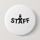 STAFF Badge Knop Ronde Button 7,6 Cm (Voorkant)