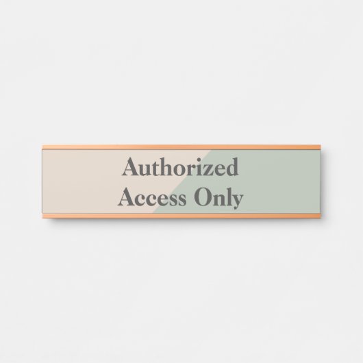 Staff Only Private Workspace Office Boundary Deurbordje (Voorkant)