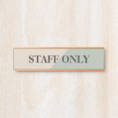Staff Only Private Workspace Office Boundary Deurbordje (Voorkant)
