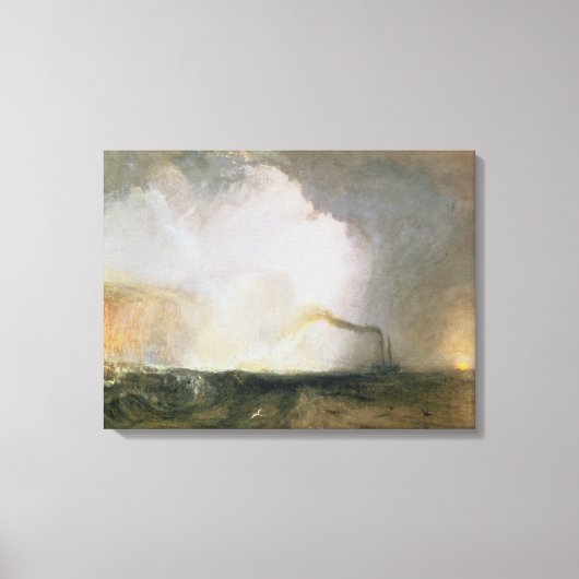 Staffa, Fingal's Cave, 1832 (olie op doek) Canvas Afdruk (Voorkant)