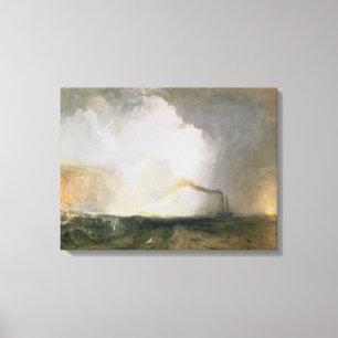 Staffa, Fingal's Cave, 1832 (olie op doek) Canvas Afdruk