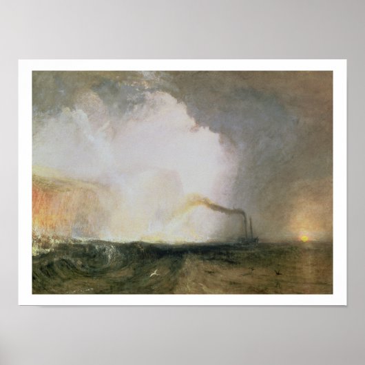 Staffa, Fingal's Cave, 1832 (olie op doek) Poster (Voorkant)