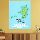 Staffa Inner Hebrides in Argyll and Bute, Schotlan Canvas Afdruk (Insitu (Woonkamer))