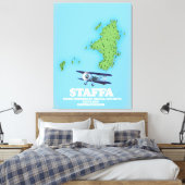 Staffa Inner Hebrides in Argyll and Bute, Schotlan Canvas Afdruk (Insitu (Slaapkamer))