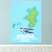 Staffa Inner Hebrides in Argyll and Bute, Schotlan Canvas Afdruk (Insitu (Houten vloer))