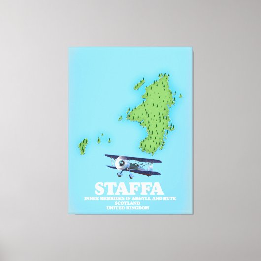 Staffa Inner Hebrides in Argyll and Bute, Schotlan Canvas Afdruk (Voorkant)
