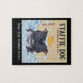 Staffi Staffordshire Bull Terrier Dog Bubble Bath Legpuzzel (Horizontaal)