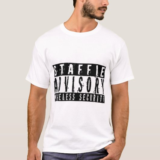 Staffie Advisory Wireless Security T-shirt (Voorkant)
