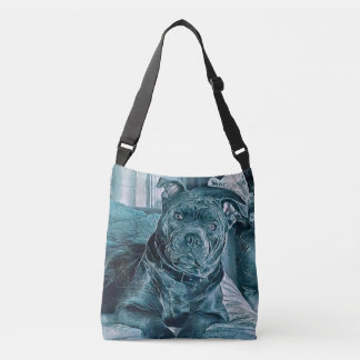 Staffie Canvas tas