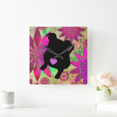 Staffie Clock Vierkante Klok (Huis)