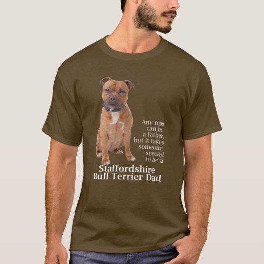 Staffie Dad T-Shirt (Voorkant)
