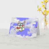 STAFFIE GLIMLACHEN - hemelduiker - groetenkaart Kaart (Gele Bloem)