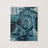 Staffie Jigzaag Legpuzzel (Verticaal)