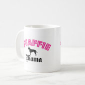 Staffie Mama Koffiemok (Voorkant links)