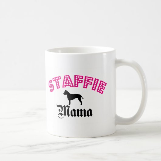 Staffie Mama Koffiemok (Rechts)