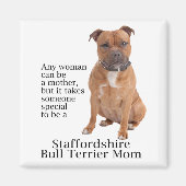 Staffie mama Magnet (Voorkant)