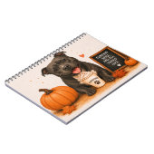 Staffie Pumpkin Spice Notitieboek (Linkerzijde)