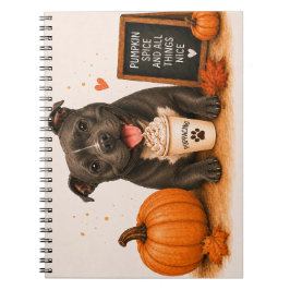 Staffie Pumpkin Spice Notitieboek