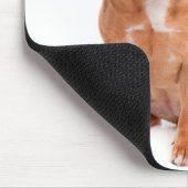 Staffie tegen Wife Mousepad Muismat (Hoek)