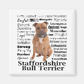 Staffie Traits Magnet (Voorkant)