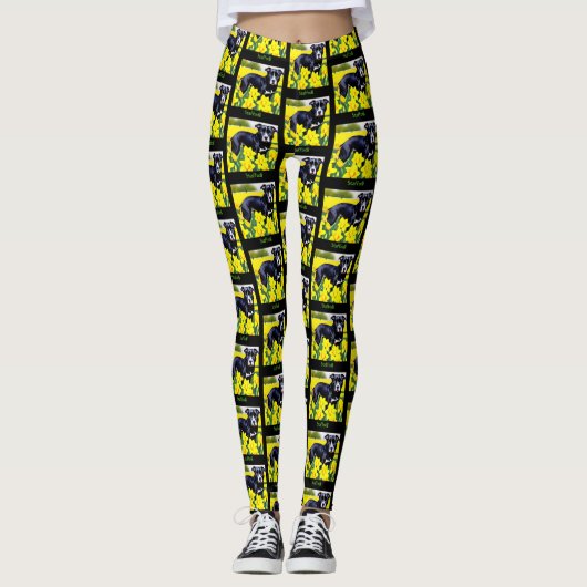 Staffodil - Staffy in the Daffodils Leggings (Voorkant)
