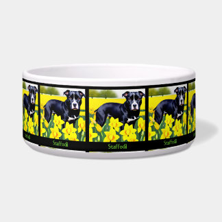 Staffodil - Staffy in the Daffodils Voerbakje