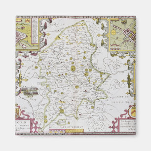 Stafford County en Town, gegraveerd door Jodocus Magneet