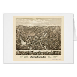 Stafford Springs, CT Panoramic Map - 1878