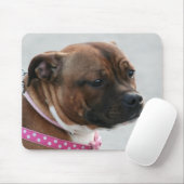 Staffordshire bull doodsangermousepad muismat (Met muis)