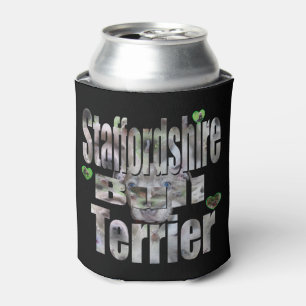 Staffordshire Bull Terrier Afbeelding Logo, Blikjeskoeler