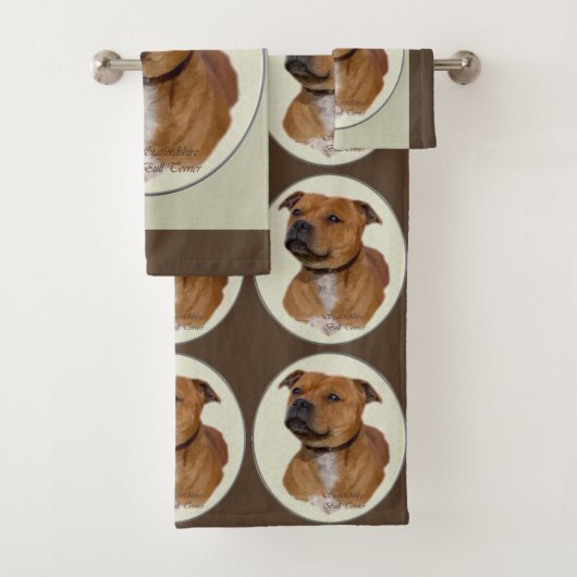 Staffordshire Bull Terrier Bad Handdoek (Insitu)