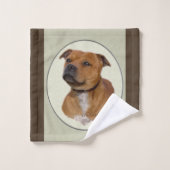 Staffordshire Bull Terrier Bad Handdoek (Wasdoekje)