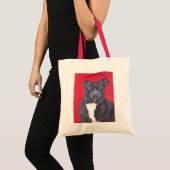 Staffordshire Bull Terrier bag Tote Bag (Voorkant (product))