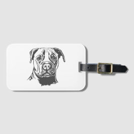 Staffordshire Bull Terrier Bagagelabel
