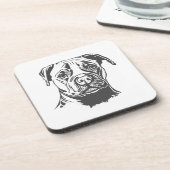 Staffordshire Bull Terrier Bier Onderzetter (Linkerzijde)
