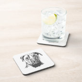 Staffordshire Bull Terrier Bier Onderzetter (Rechterzijde)