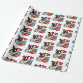 Staffordshire Bull Terrier Book Lover papier (Uitgerold)