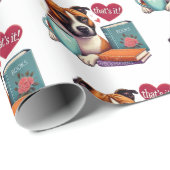 Staffordshire Bull Terrier Book Lover papier (Rol Hoek)