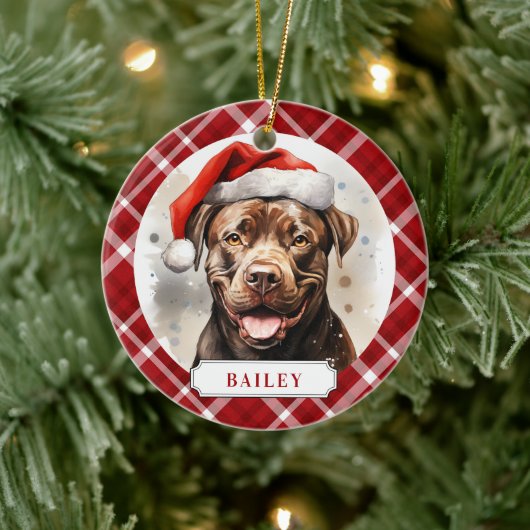 Staffordshire Bull Terrier Ceramic Circle Ornament (Boom)