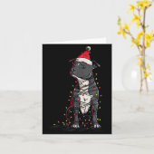 Staffordshire Bull Terrier Christmas Graphics Dog  Kaart (Gele Bloem)