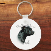 Staffordshire Bull Terrier Dad 2 Sleutelhanger (Voorkant)