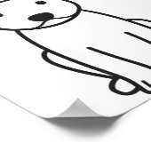 Staffordshire Bull Terrier Dog Cartoon Poster (Hoek)