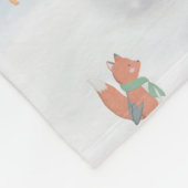 Staffordshire Bull Terrier Dog in Snow met Kerstmi Fleece Deken (Hoek)