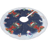 Staffordshire Bull Terrier Dog Laat het sneeuwen Kerstboom Rok (Gekanteld)