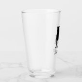 Staffordshire Bull Terrier Dog Silhouette Staffy Glas (Rechts)